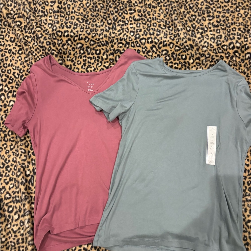 a new day Burgundy and Gray T-Shirts